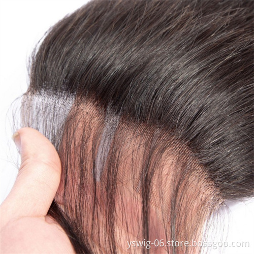 High Quality Pre Plucked Transparent Lace Straight 5x5 Closure WithNatural Hairline 4x4 5x5 6x6 13x4 Transparent Lace Closure